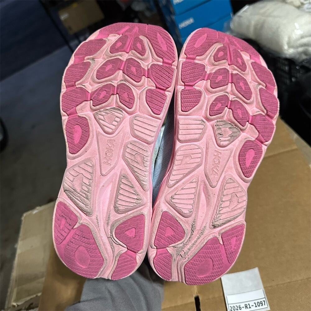 HOKA Clifton 10 Women's Running Shoes Overcast/Petal Gray Pink Size 8B - Picture 7 of 11